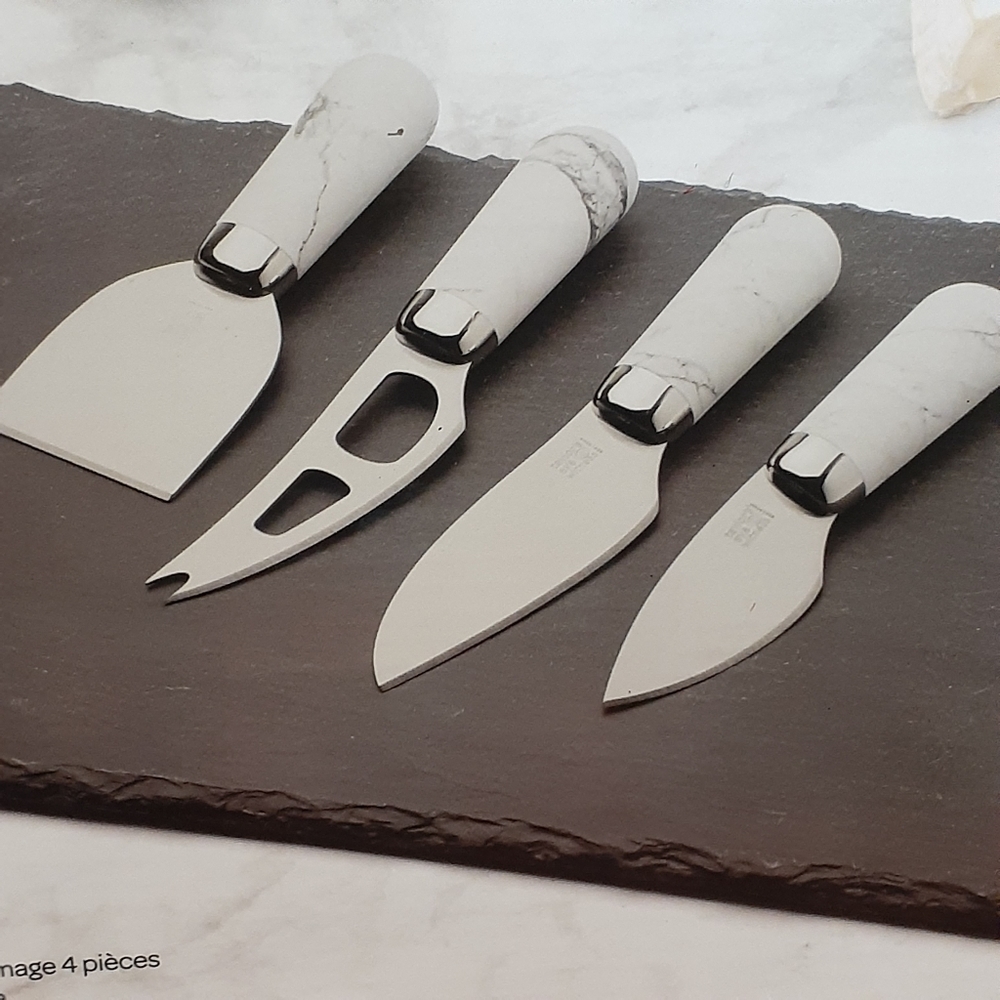 NEW SLATE CHEESE BOARD & KNIFE SET